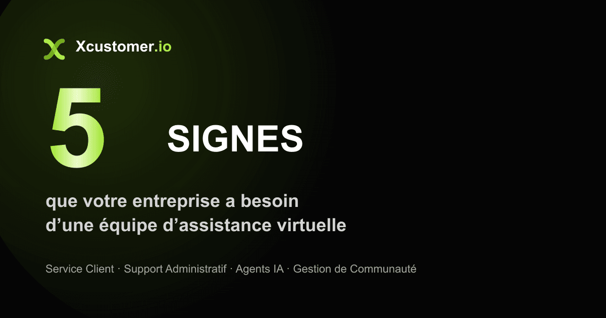 5 signes que votre entreprise a besoin d'une équipe d'assistance virtuelle
